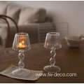 Stemmed Glass Candle Holders Centerpiece Home Decor